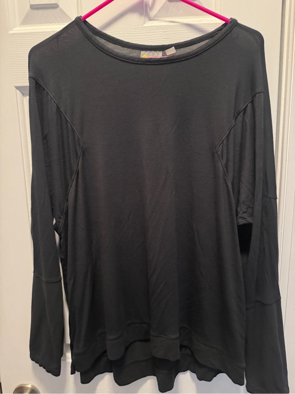 Zella Black Long Sleeve Crewneck Top